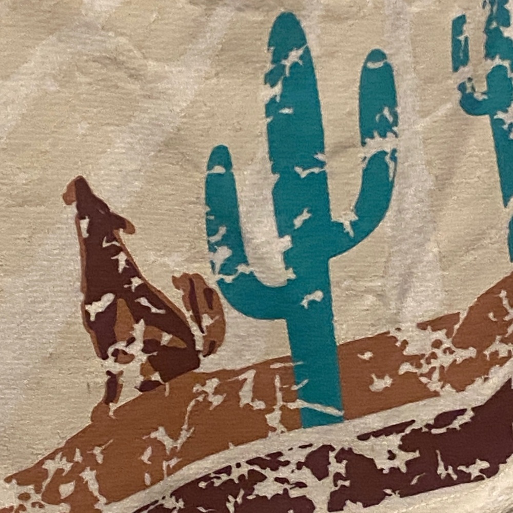 Panhandle Cream Desert Cactus Graphic Sweatshirt NWT - Picture 7 of 9